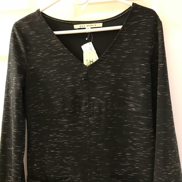 Max Studio Long Sleeve Dress with Pockets - Picture 2 of 5